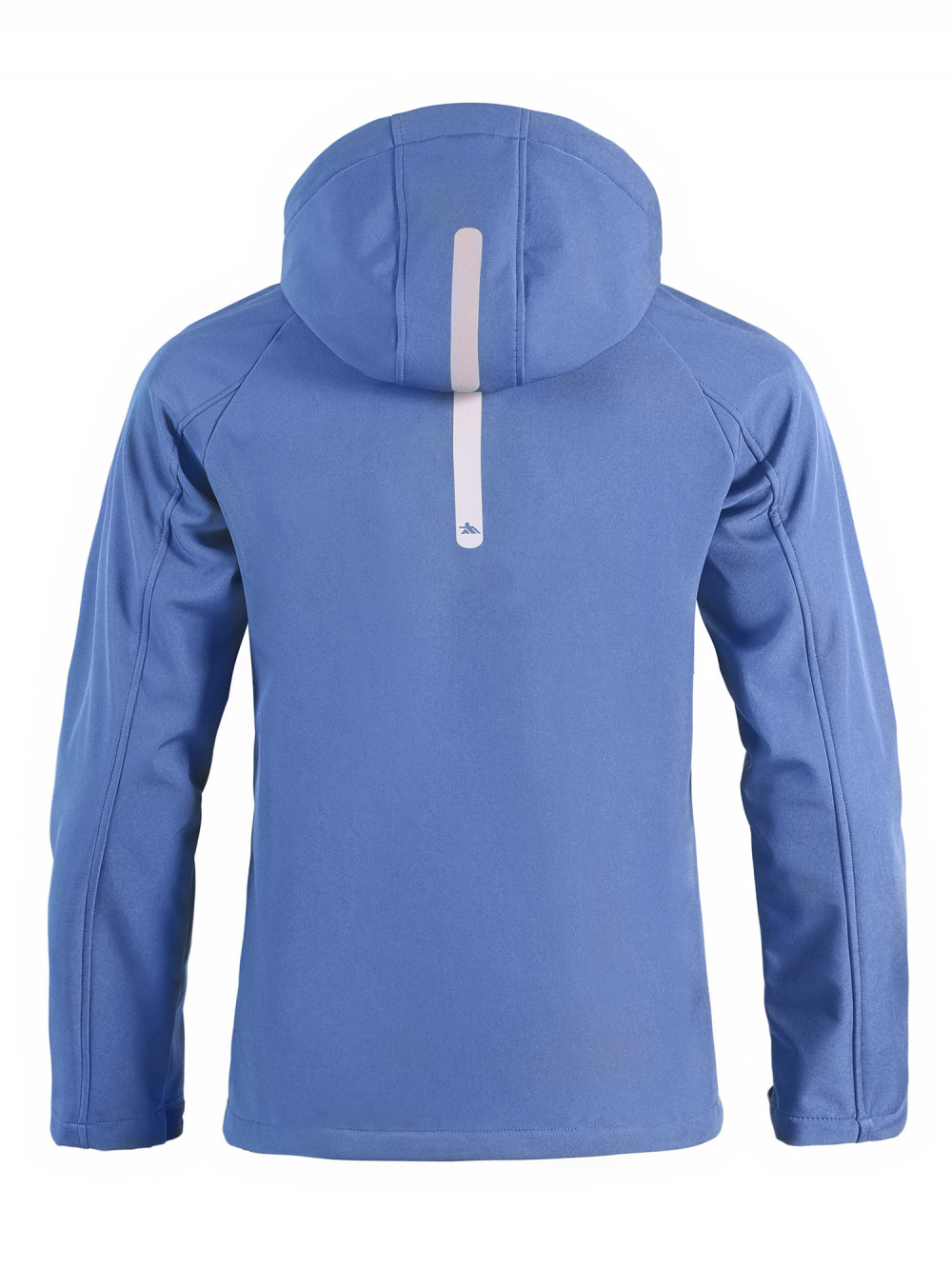 Ветровка спортивная мужская с капюшоном softshell синего цвета 9563S