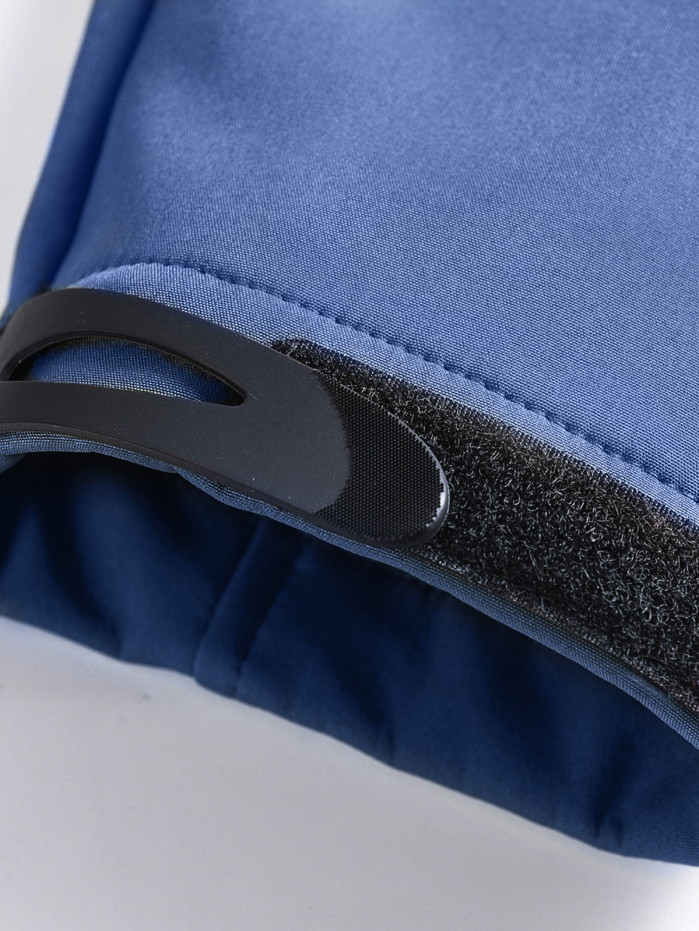 Ветровка спортивная мужская с капюшоном softshell синего цвета 9563S