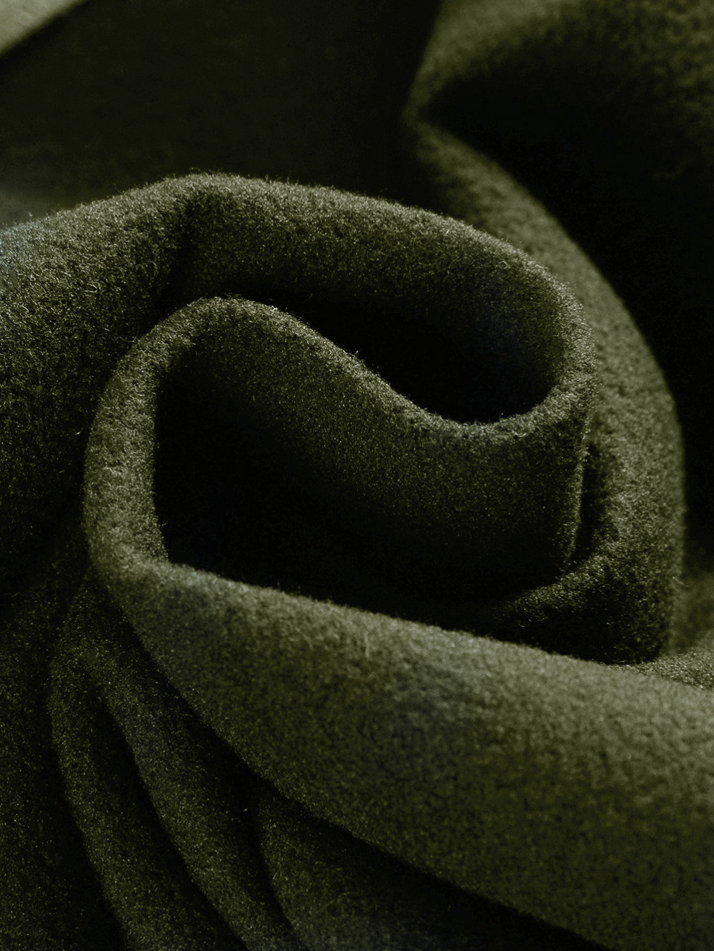 Парка спортивная мужская с капюшоном softshell цвета хаки 9565Kh